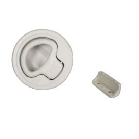 Λαβή Χωνευτή Λευκή - 60mm