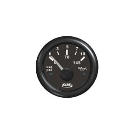 Όργανο Πίεσης Λαδιού 10 Bar KUS - Μαύρο