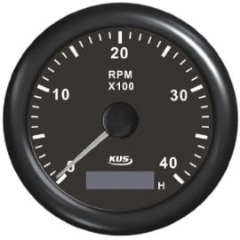 Στροφόμετρο 4000 Rpm & Ωρόμετρο KUS - Λευκό