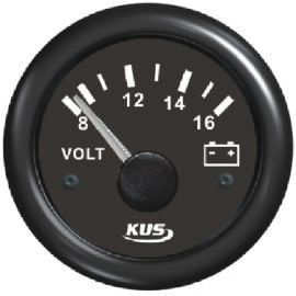 Βολτόμετρο KUS 8/16V - Μαύρο