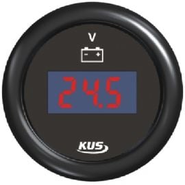 Ψηφιακό Βολτόμετρο KUS 8/32V - Μαύρο / Inox