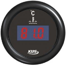 Ψηφιακό Όργανο Θερμοκρασίας Νερού KUS - Μαύρο / Inox