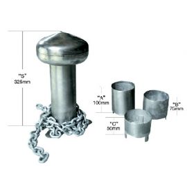 Μπίντα inox με προσαρμοσμένο ύψος 325 - 475mm