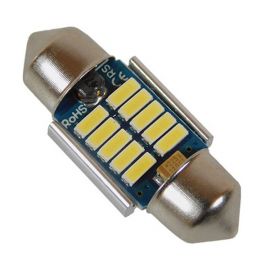 Σωληνωτός LED 31mm Can Bus με 10 SMD 4014 Samsung Chip 12 Volt Ψυχρό Λευκό