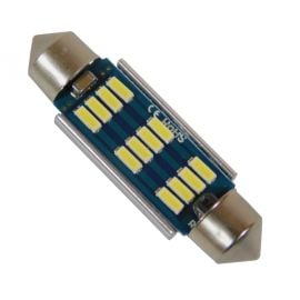 Σωληνωτός LED 42mm Can Bus με 12 SMD 4014 Samsung Chip 12 Volt Ψυχρό Λευκό