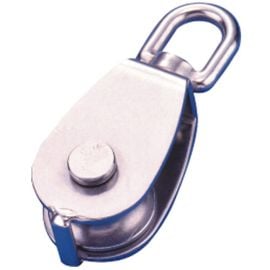 Τροχαλία με Μονό Ράουλο & Στριφτάρι Ανοξείδωτη