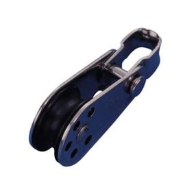 Ανοξείδωτη Τροχαλία με Μονό Πλαστικό Ράουλο & Αποσπώμενο Πείρο