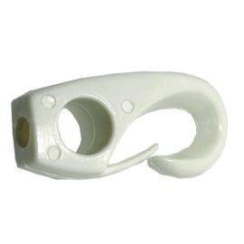 Λευκός Νάϋλον Γάντζος για Λαστιχόσχοινο - 4mm