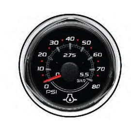 Όργανο Πίεσης Λαδιού 5 Bar Quicksilver 79-8M0069427 - Μαύρο