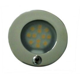 Πλαφονιέρα ανοξείδωτη με Διακόπτη Led