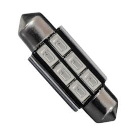 Σωληνωτός LED 42mm Can Bus με 6 SMD 5630 Μπλε