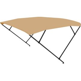 Τέντα Αλουμινίου Eval 4 Αψίδων 225 x 150-170 x 129 cm - Μπεζ / Μαύρο Ματ