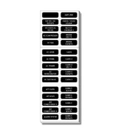 Αυτοκόλλητες Ετικέτες σε Κιτ 120 Blue Sea για Πίνακες  (Extended Ac Panel) 8067