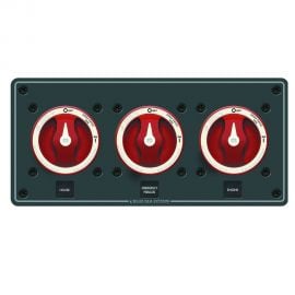 Πάνελ με 3 Διακόπτες Μπαταρίας Blue Sea Systems 8370