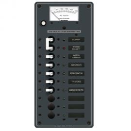 Πίνακας AC με Ένδειξη Volt για 1 Πηγή & 8 Διακόπτες Blue Sea Systems 8588