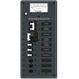 Πίνακας AC με Ένδειξη Volt για 2 Πηγές & 6 Διακόπτες Blue Sea Systems 8589