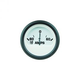 Αμπερόμετρο UFLEX +60 -60 Amp - Λευκό με Μαύρο