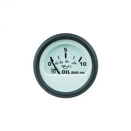 Όργανο Πίεσης Λαδιού 10 Bar UFLEX - Λευκό / Μαύρο
