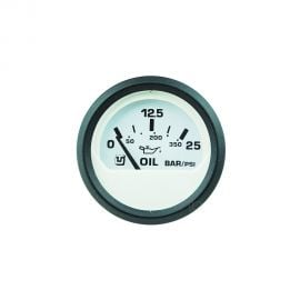 Όργανο Πίεσης Λαδιού 25 Bar UFLEX - Λευκό / Μαύρο