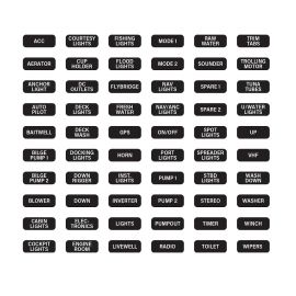 Czone Label Set For Waterproof Keypad Marine