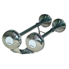 Κορνα Διπλη Τρομπετα Inox 12V 455mm