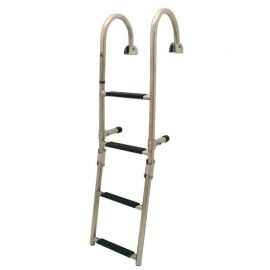 Σκάλα Inox 316 Αναδιπλούμενη Κουπαστής 92 x 25 cm - 4 Σκαλοπάτια