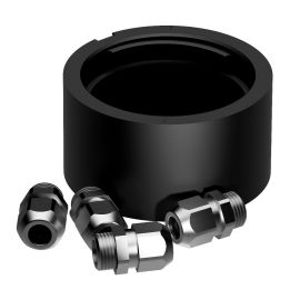 Lopolight Μαυρη Βαση Αλουμινιου K-Lock Down Cable 400-035-B