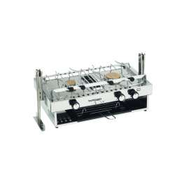 Εστία Γκαζιού Διπλή με Σχάρα Techimpex Skipper