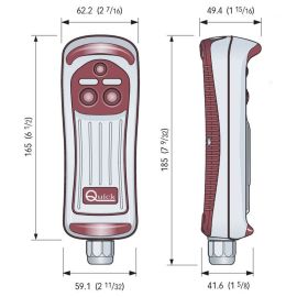 Hrc1002L Χειριστηριο Ενσυρματο Quick 2 Οδων Φως Led