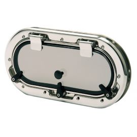 Φινιστρίνι Οβάλ Bomar Inox 40 x 20 cm