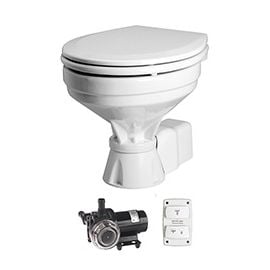Ηλεκτρική Τουαλέτα Aquat Comfort 12V με Ηλεκτρομαγνητική Βαλβίδα