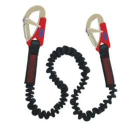 Ιμάντας Ασφαλείας Eval Διπλός με Ελαστικό Ιμάντα και 2 Inox Γάντζους