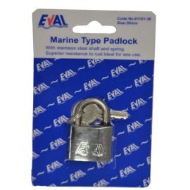 Λουκέτο Ναυτικού Τύπου Eval Inox Κοντό - 30mm