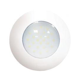 Πλαφονιέρα AquaLED με Διακόπτη Λευκή Ø14.3cm - 12/24V