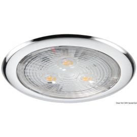 Πλαφονιέρα Inox 3Led Λευκό 12V - Φ75mm