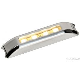Πλαφονιέρα Inox 3Led Μπλε 12 - 24V