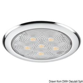 Πλαφονιέρα Inox 5Led Λευκό 12V - Φ94mm