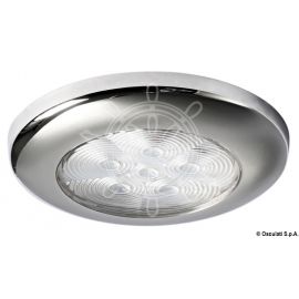 Πλαφονιέρα Inox 6Led Μπλε 12V Φ70mm