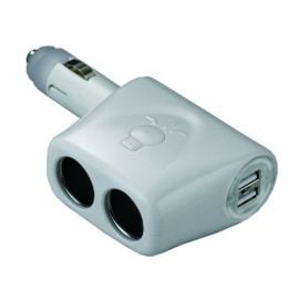 Πολύπριζο αναπτήρα 2 θέσεων + 2 USB παροχές