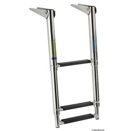 Πτυσσόμενη Σκάλα Inox Με 3 Σκαλοπάτια - 30 cm