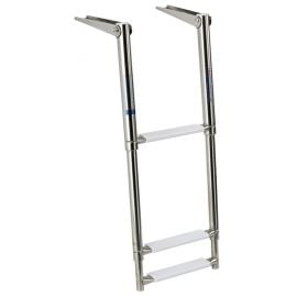 Πτυσσόμενη Σκάλα Inox Με 3 Σκαλοπάτια - 30 cm