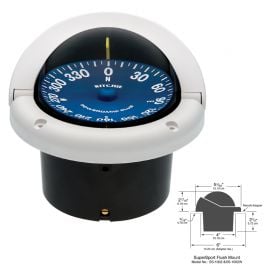 Πυξίδα Lalizas Ritchie Supersport 3 3/4" - Λευκό