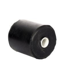 Ράουλο Τρέιλερ Πλευρικό 7 x 7cm για Άξονα Ø 17 - Μαύρο