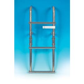 Σκάλα Inox Σπαστή με 3 Σκαλοπάτια - 28cm