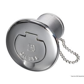 Τάπα Πλήρωσης Καυσίμου Inox Osculati με κλειδαριά - 38mm