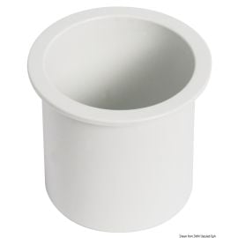 Θήκη Ποτηριού Χωνευτή Πλαστική - Λευκή Φ68mm