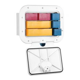 Θυρίδα Αποθήκευσης Nuova Rade Classic με Συρτάρια 37.5 X 27.5cm - Λευκό