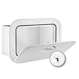 Θυρίδα Αποθήκευσης Nuova Rade Mid Line με Κλειδαριά 37.8 X 27.8cm - Λευκό