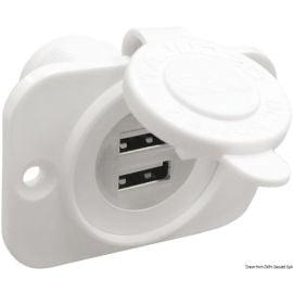 Θύρα Usb Διπλή 12/24V
