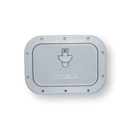 Θυρίδα Ελέγχου Αλουμινίου Γκρι 27X37Cm